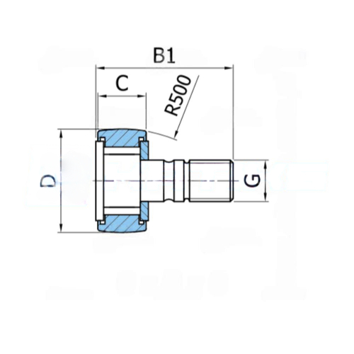 Подшипник KRV30 PPX INA 12×30×14 мм, фото 2