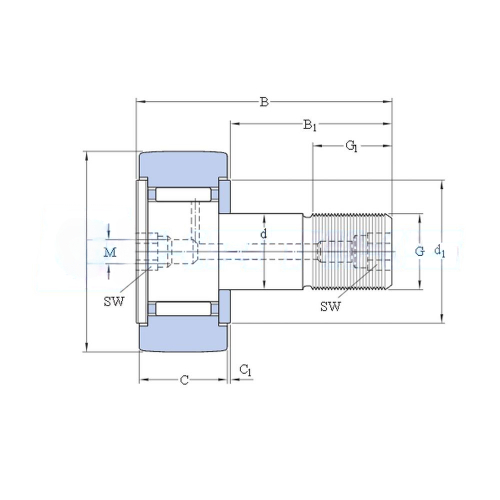 Подшипник KR 19 PP INA 8×19×11 мм, фото 2