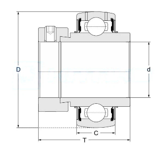 Подшипник GE 45 KTTB INA 45×85×56 мм, фото 2