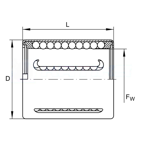 Подшипник KH 20 PP INA 20×28×30 мм, фото 2