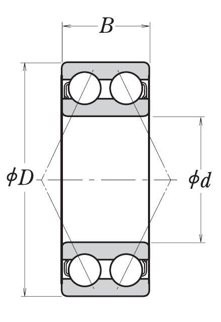 Шариковый подшипник NSK 3212 BTNG