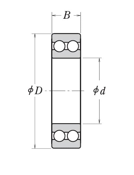 Двухрядные шариковые подшипники подшипник 4302 BTNG