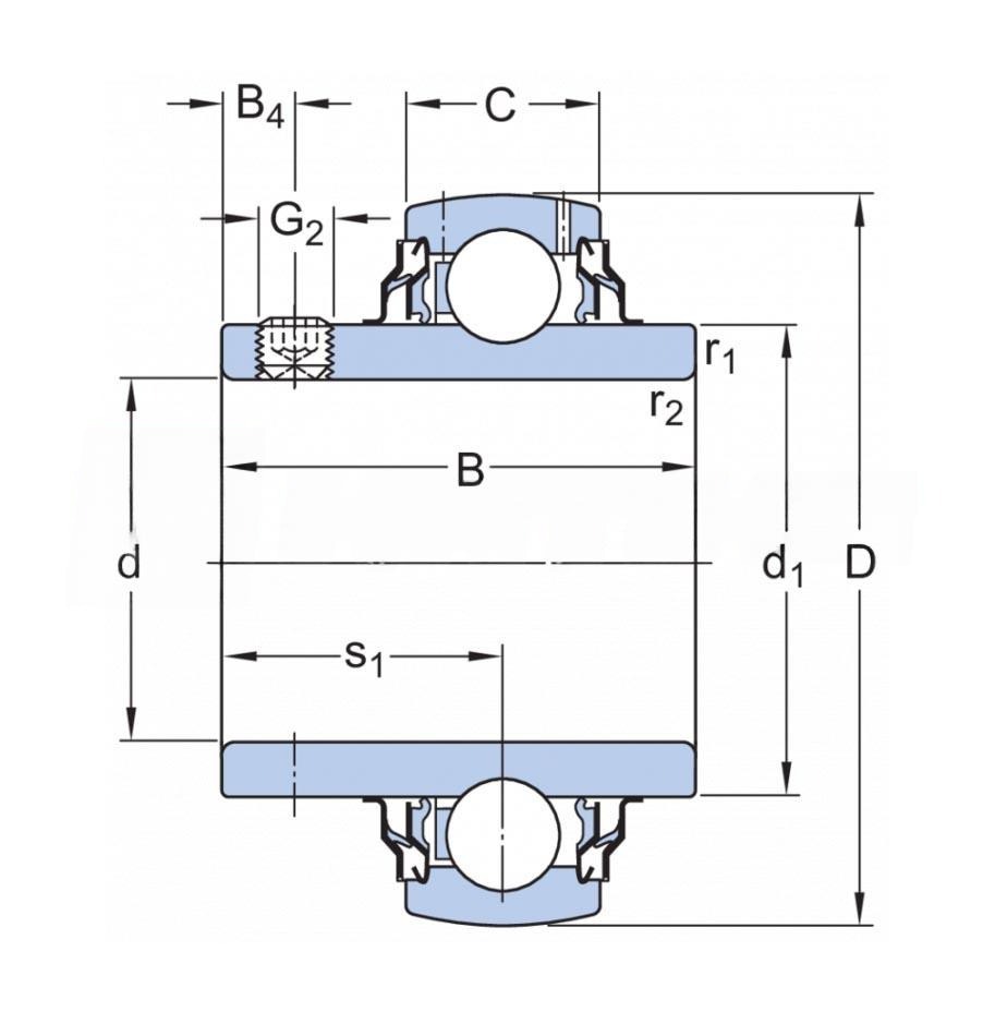 Подшипник GYE 30KRRB INA 30×62×38,1 мм, фото 2