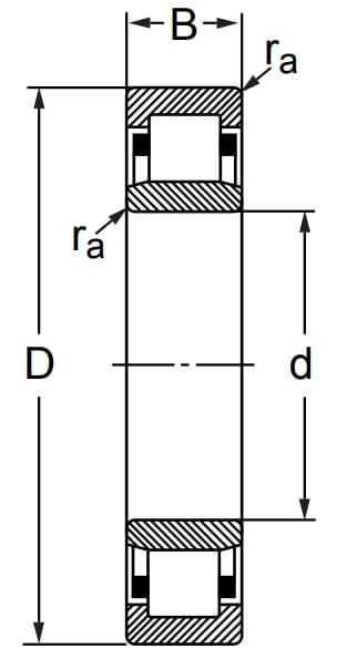 Подшипник роликовый цилиндрический NU1012 М 60×95×18 мм, фото 2