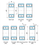 Подшипник 5208 NACHI 40×80×30 мм
